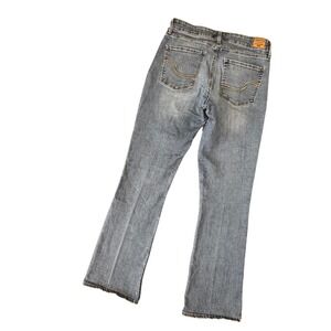 Levi‎ Strauss Signature Womens 8L Jeans 29x34 Blue Denim Bootcut Y2K Retro Flare